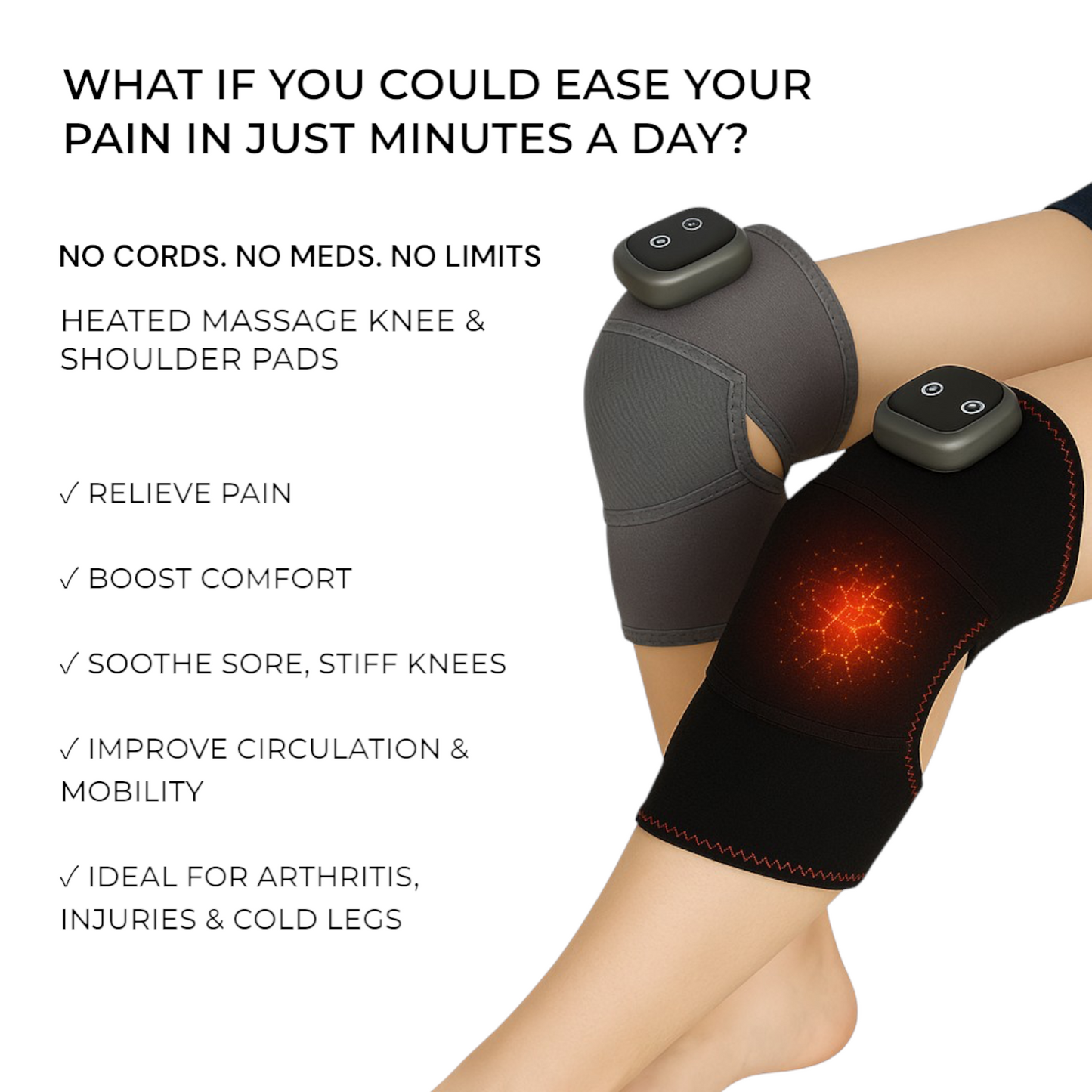 Knee Relief Massage Therapy Device for Rheumatism